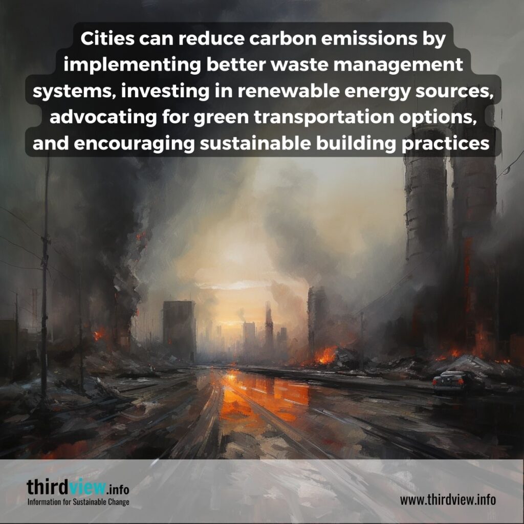 Carbon emissions by cities