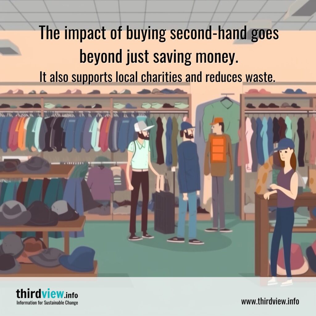 Positive impact of buying second hand