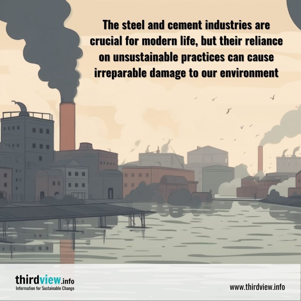 Unsustainable Practices in the Steel and Cement Industries
