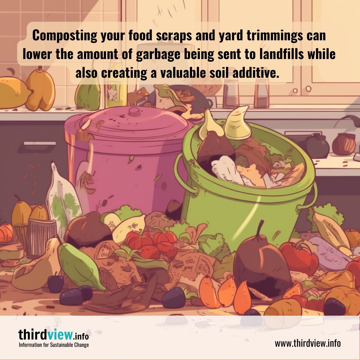 Home composting is a sustainable practice that helps reduce waste output, saves money, and attracts beneficial microorganisms.