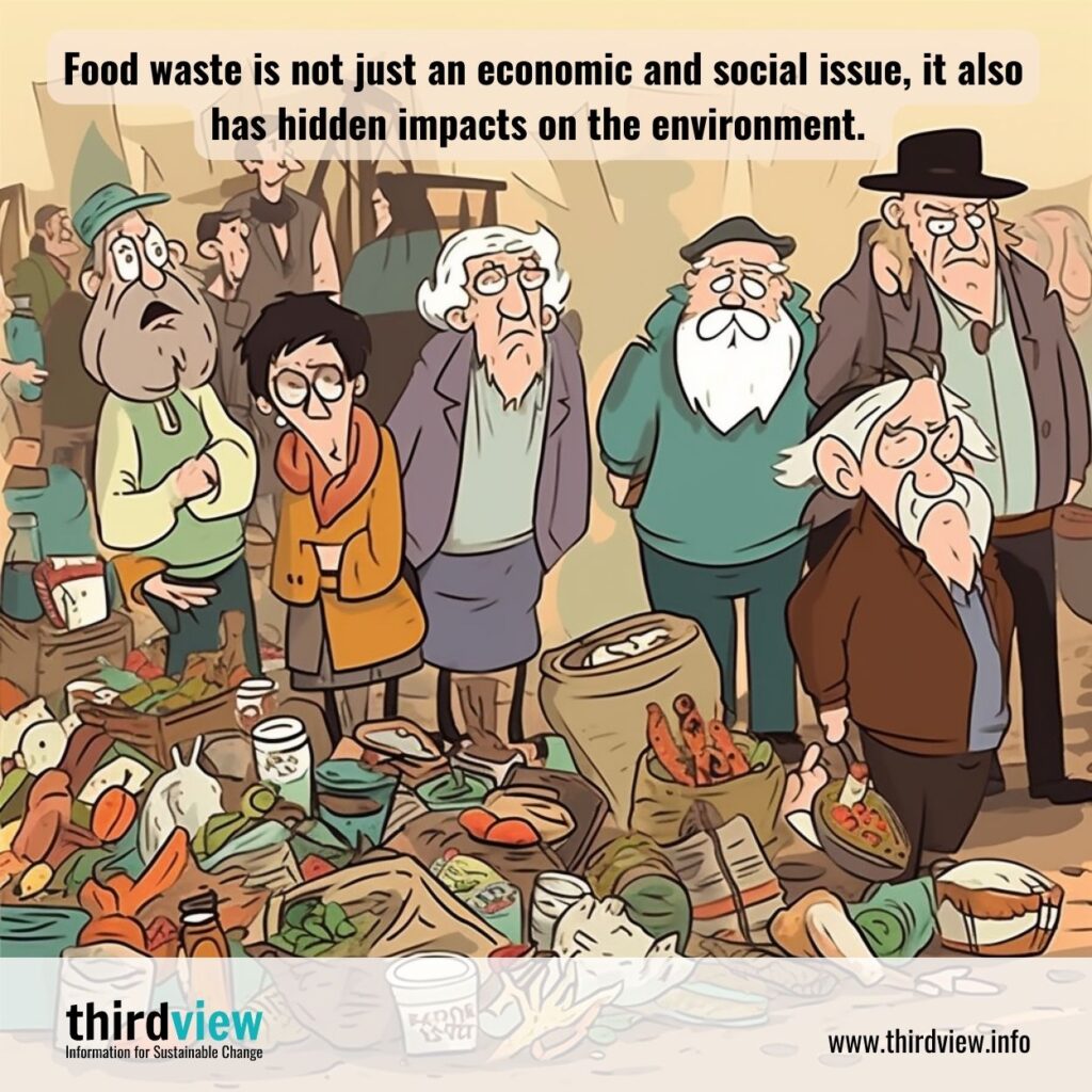 Food waste is not just an economic and social issue, it also has hidden impacts on the environment