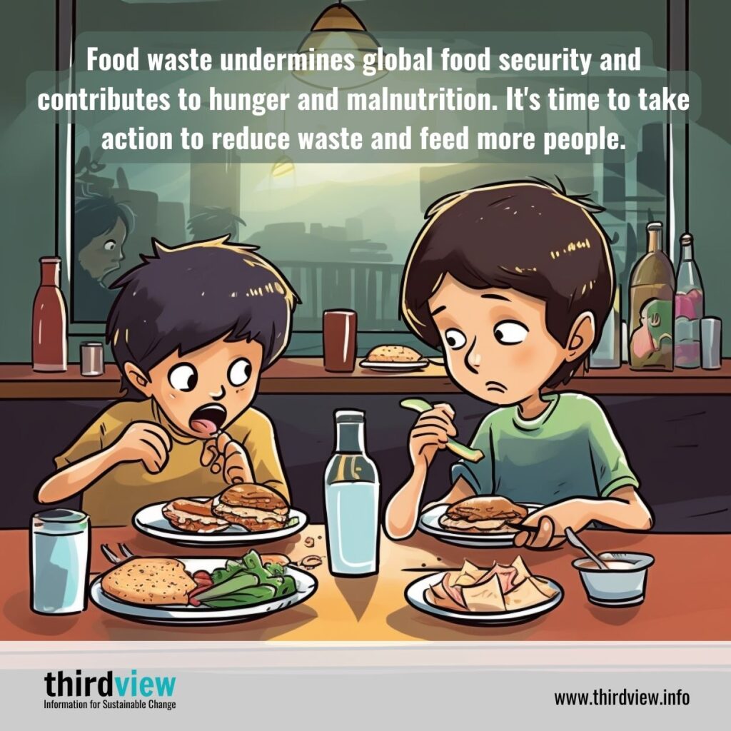 Food waste undermines global food security and contributes to hunger and malnutrition. It's time to take action to reduce waste and feed more people.